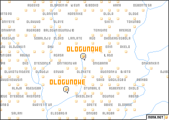 map of Ologun Owe