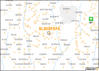 map of Olokofefe