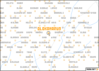 map of Olokomarun