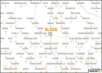 map of Oloko