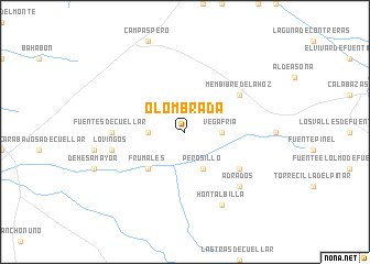 map of Olombrada