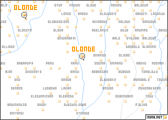 map of Olonde