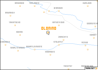 map of Olonino