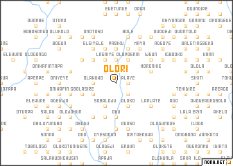 map of Olori