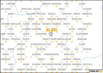 map of Olori
