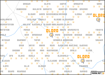 map of Oloro