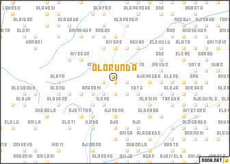 map of Olorunda