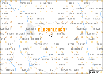 map of Olorunlekan