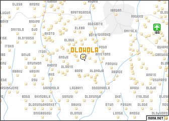 map of Olowola