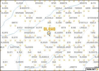 map of Olowo