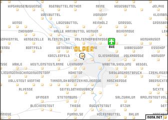 map of Ölper