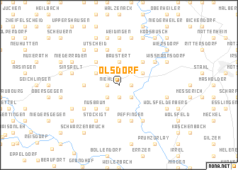 map of Olsdorf