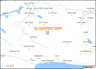 map of Olskeppetorp