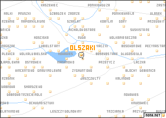 map of Olszaki