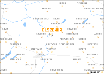 map of Olszewka