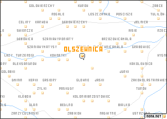 map of Olszewnica