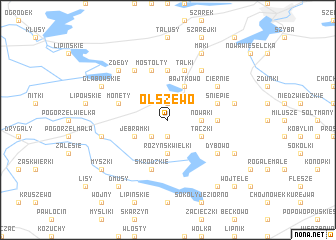 map of Olszewo