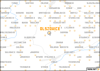 map of Olszowice