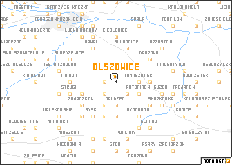 map of Olszowice