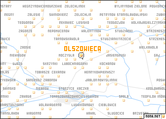map of Olszowiec A