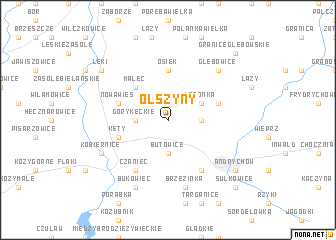 map of Olszyny