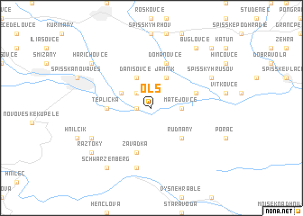 map of Olš