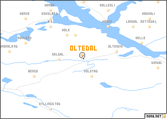map of Oltedal