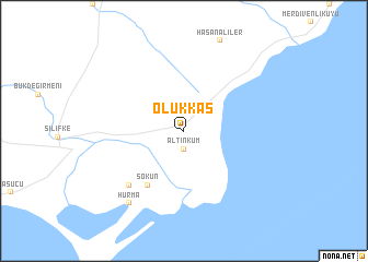 map of Olukkaş