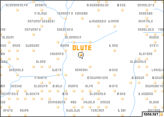 map of Olute