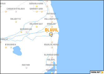 map of Oluvil