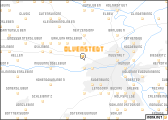map of Olvenstedt