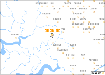 map of Omadino
