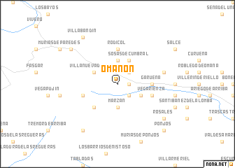 map of Omañón