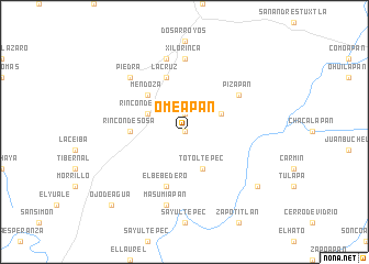 map of Omeapan