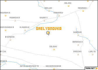 map of Omelʼyanovka