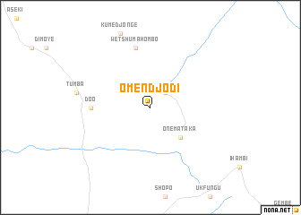 map of Omendjodi