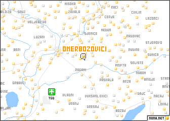 map of Omer-Božovići