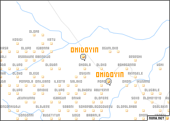 map of Omidoyin