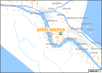 map of Omm ol Hasifeh
