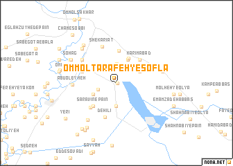 map of Omm ol Ţarafeh-ye Soflá