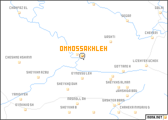 map of Omm oş Şakhleh