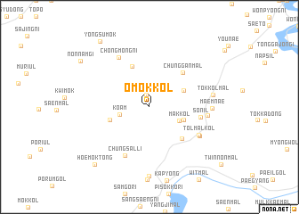 map of Omok-kol