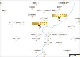 map of Omulonga