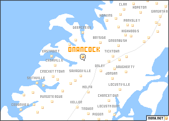 map of Onancock