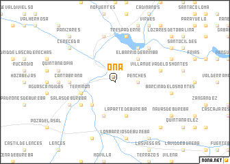 map of Oña