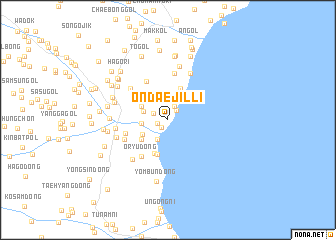 map of Ondaejil-li