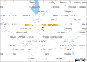 map of Ondavské Matiašovce