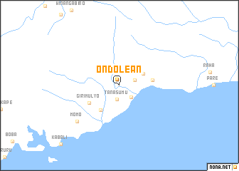 map of Ondolean