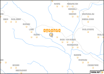 map of Ondondo