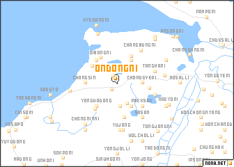 map of Ŏndong-ni